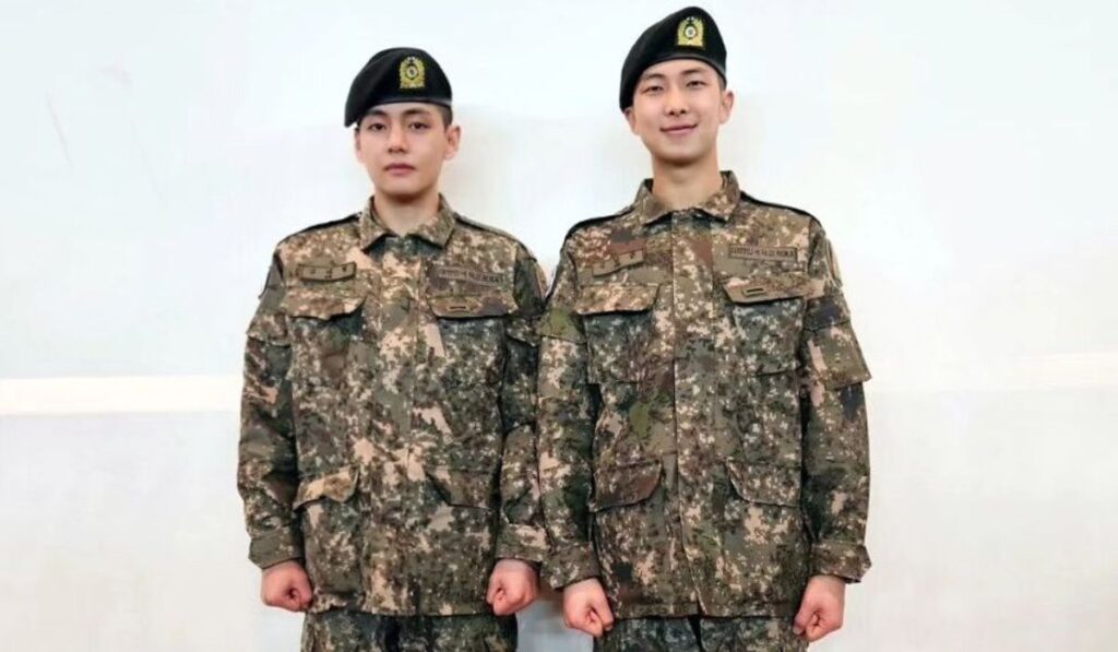 BTS RM And V Wrap Up Basic Military Training And Share Updates With ...